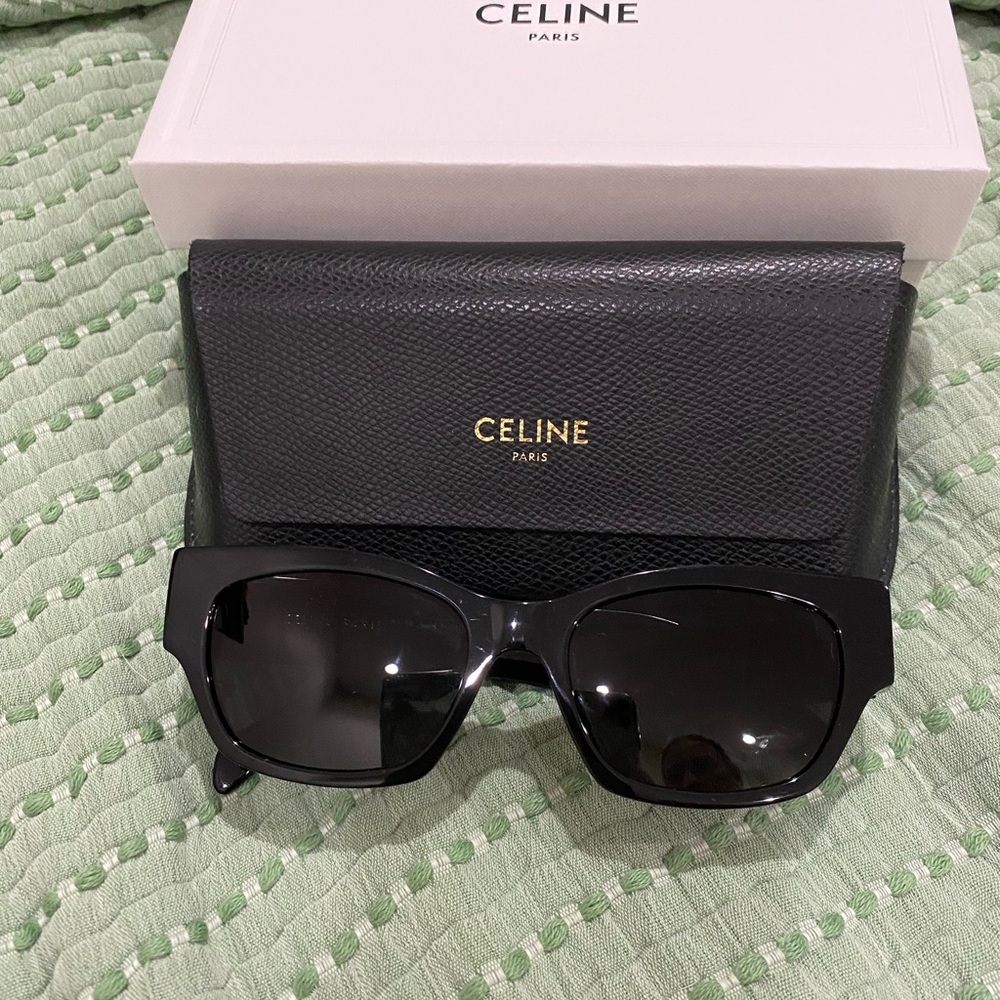 Celine Black Oversized Square Sunglasses